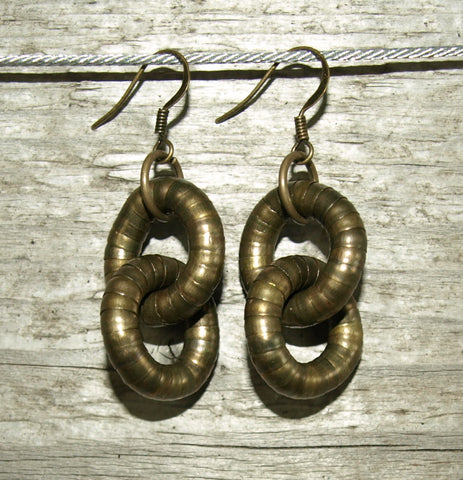 Bronze 5mm Double Hoop Earrings