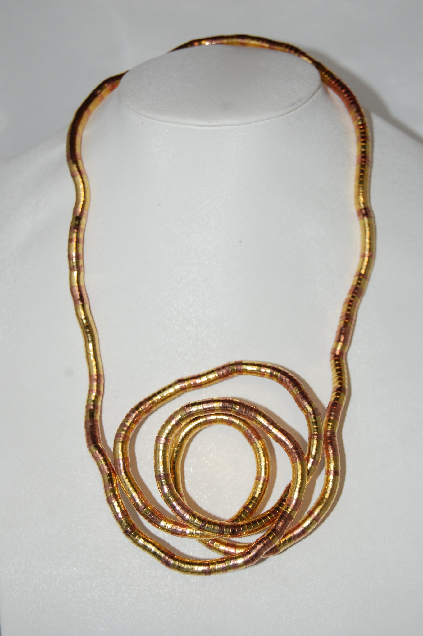 Gold and Rose Gold, 36 inches long