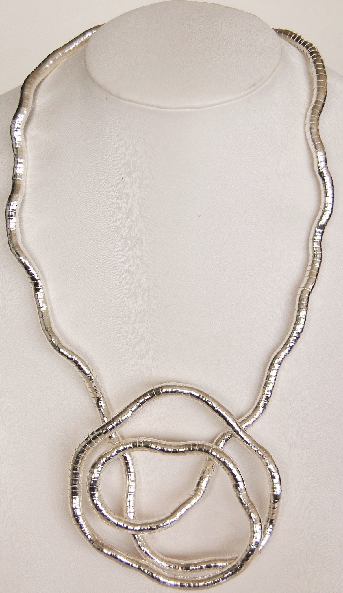 Silver SnakeTwist, 5mm Thick, 36" Circumference