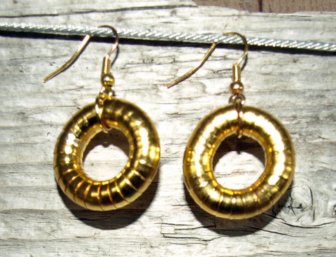 Gold 5mm Single Hoop Earrings