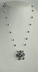 Silver Flower Drop Necklace - The Most Gorgeous Pendant Necklace We've Seen