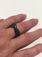 Gun Metal Rings, 5mm thick and 7 inches long