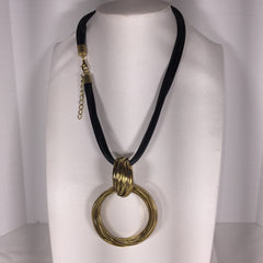 Bronze Locking Rings Necklace