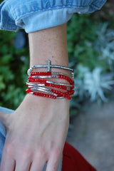 Red Wrap Around Bracelet