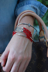 Red Wrap Around Bracelet