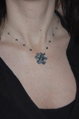 Silver Flower Drop Necklace - The Most Gorgeous Pendant Necklace We've Seen
