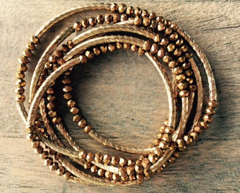 Copper Wrap Around Bracelet