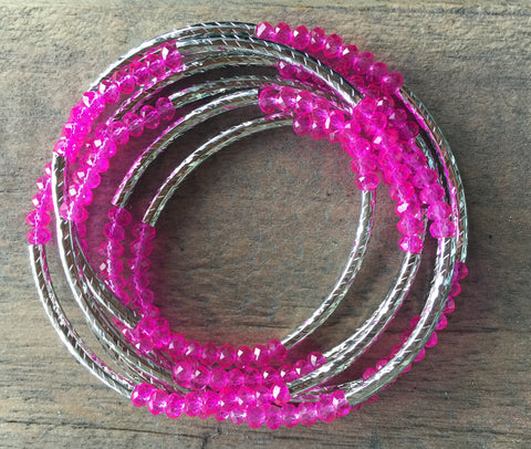 Pink Wrap Around Bracelet