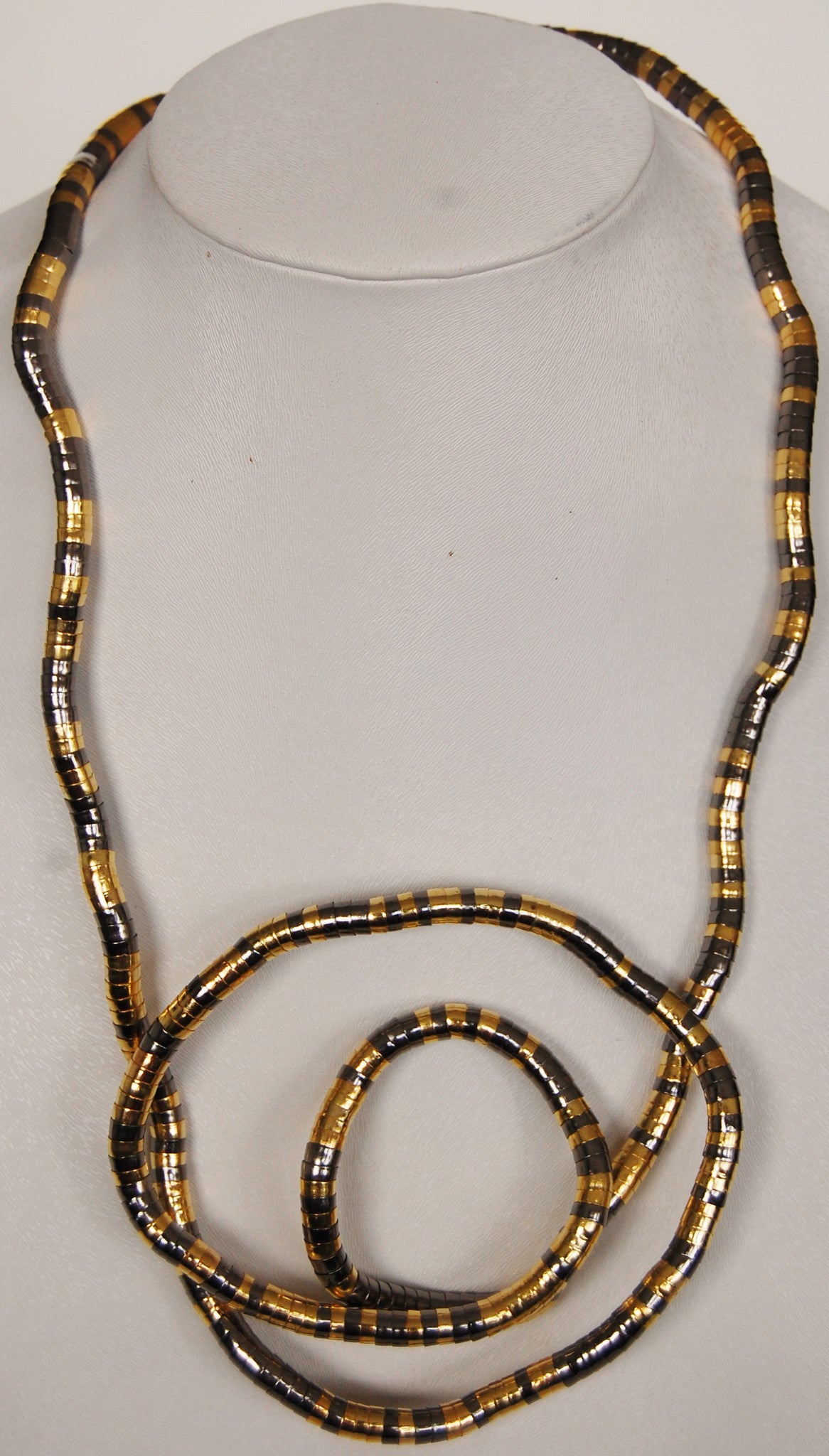Gun Metal and Gold, 36 inches long
