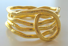 Gold Medium Bendable Necklace & Bracelet