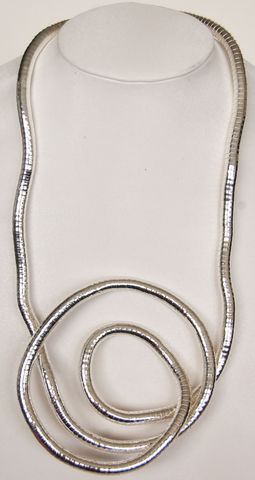 Silver SnakeTwist, 6mm Thick, 36" Circumference