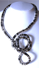 Gun Metal & Silver, 36 inches long
